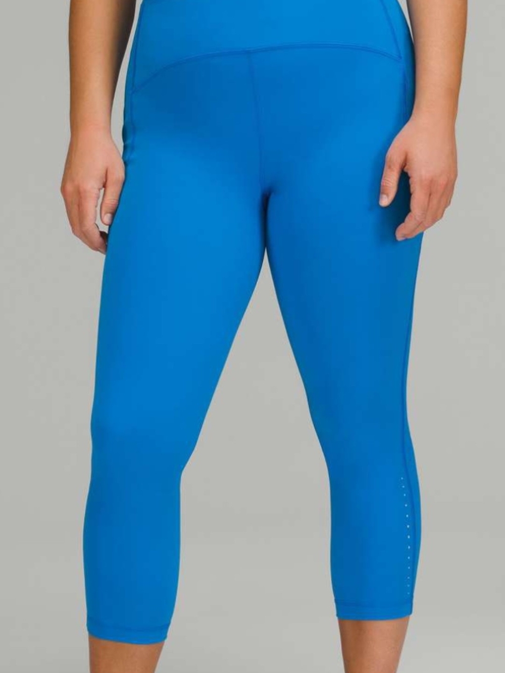 lululemon athletica Electric Blue Cropped Performance Capris